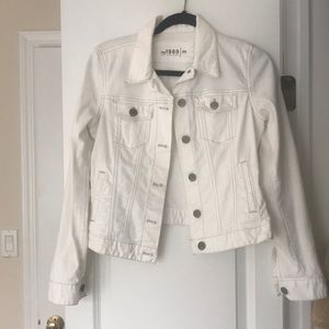 GAP white denim jacket